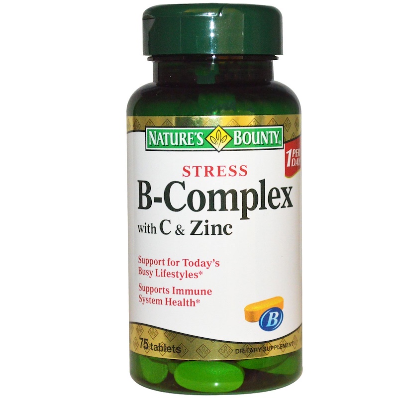 Nature's Bounty, Stress B-Complex With C & Zinc, 75 Tablets - IHerb