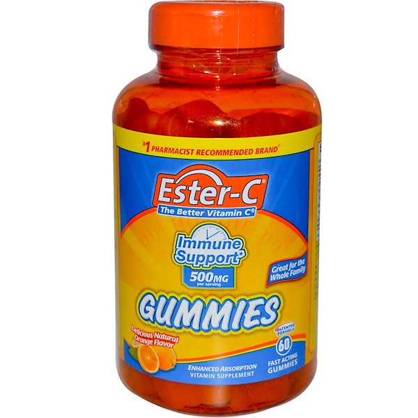 Nature's Bounty, Ester-C, Immune Support, Orange Flavor, 60 Gummies (Discontinued Item) 