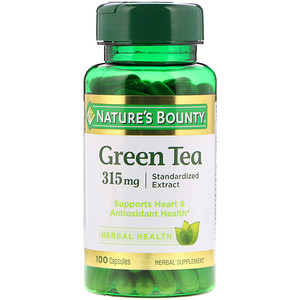 Отзывы о Натурес Баунти, Green Tea, 315 mg, 100 Capsules