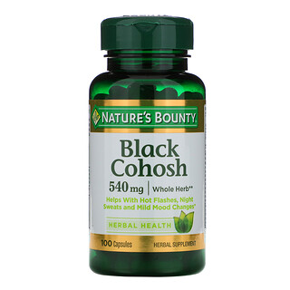 Nature's Bounty, ブラックコホシュ、 540 mg、 100カプセル