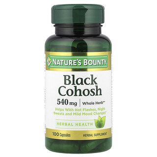 Nature's Bounty, Черный стеблелист, 540 мг, 100 капсул