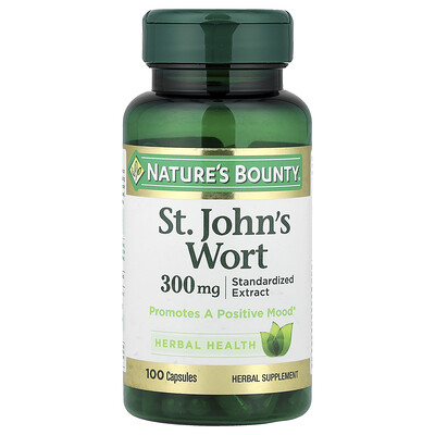 Nature's Bounty , St. John's Wort, 300 Mg, 100 Capsules