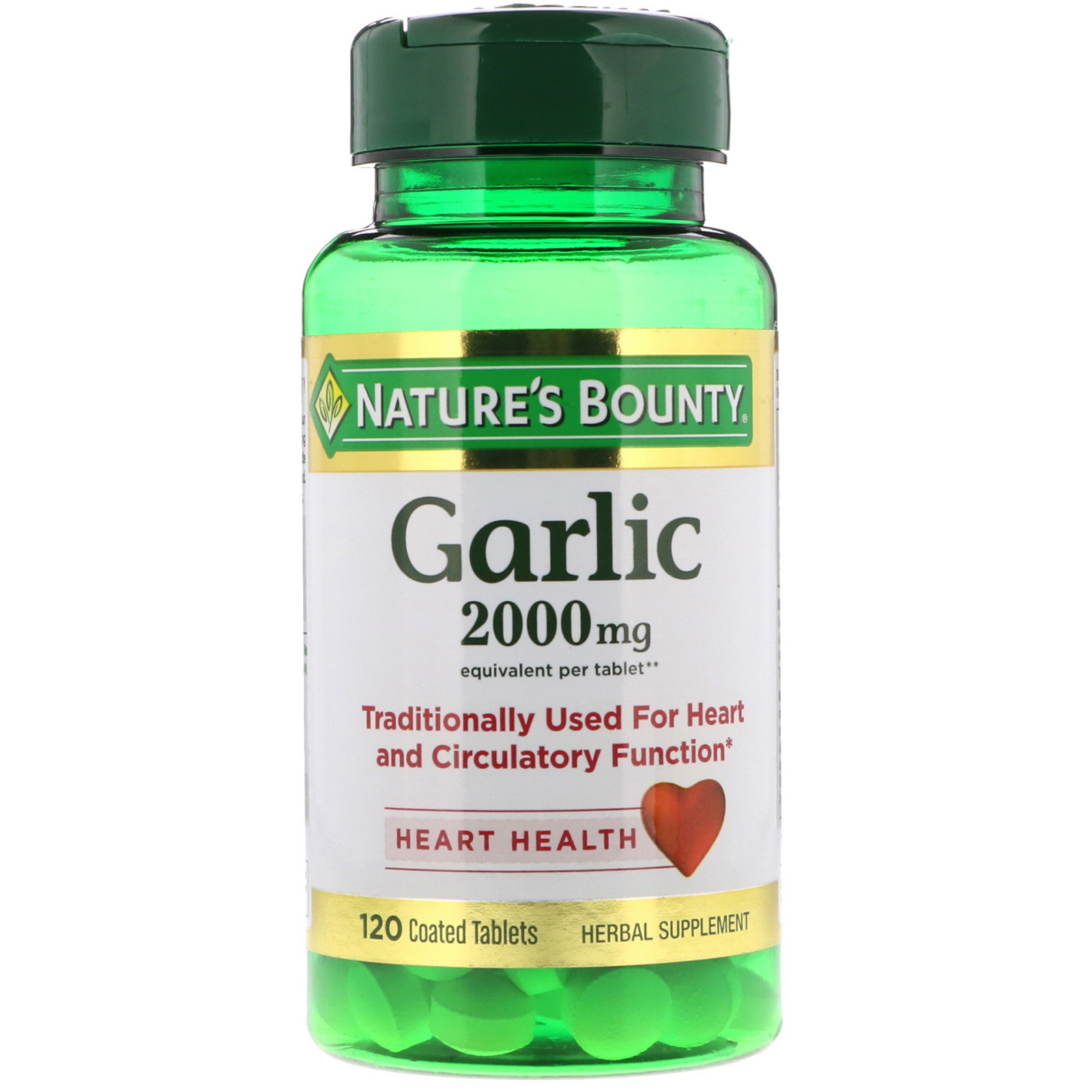 Nature's Bounty, Garlic, 2,000 mg, 120 Coated Tablets - iHerb 