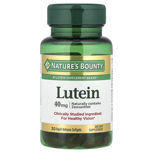 Nature's Bounty Lutein, 40 mg, 30 Rapid Release Softgels