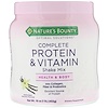 Optimal Solutions, коктейль с полноценным набором протеинов и витаминов, со вкусом ванильных бобов, 453 г