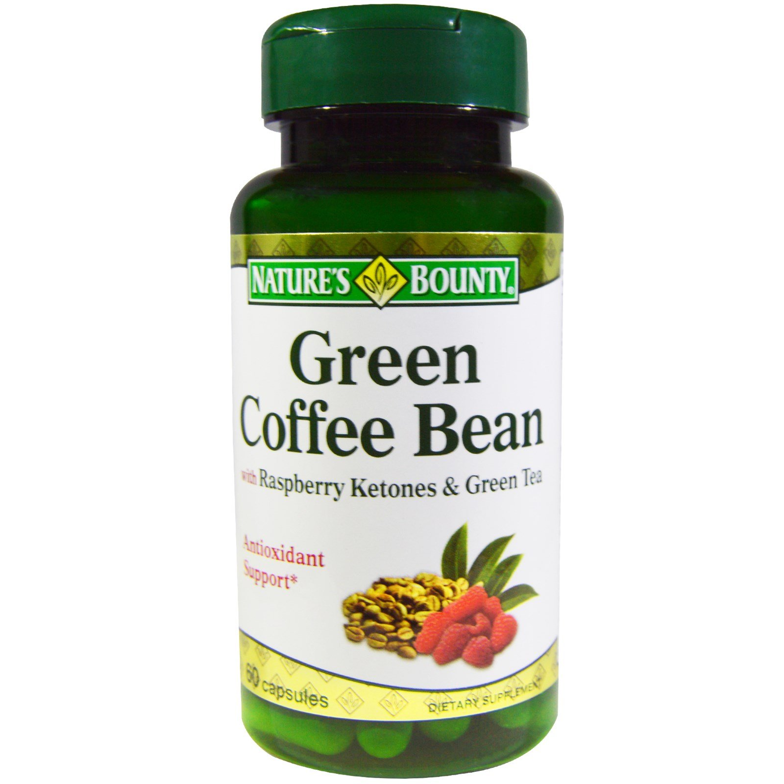 Nature's Bounty, Green Coffee Bean with Raspberry Ketones & Green Tea