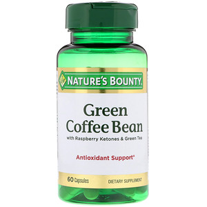 Отзывы о Натурес Баунти, Green Coffee Bean with Raspberry Ketones & Green Tea, 60 Capsules
