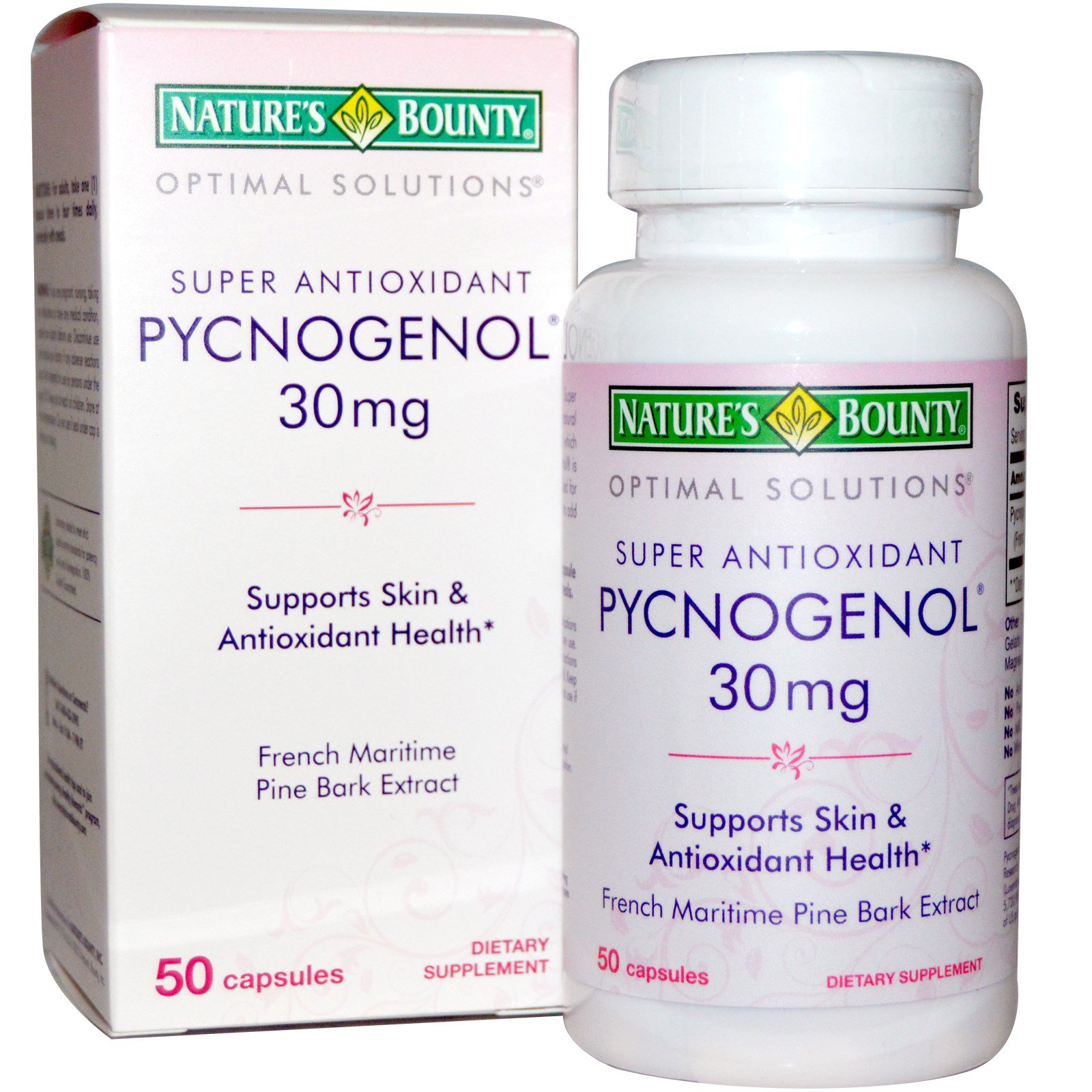 Nature's bounty Super antioxidant pycnogenol 30mg - 50 ct (074312534959)