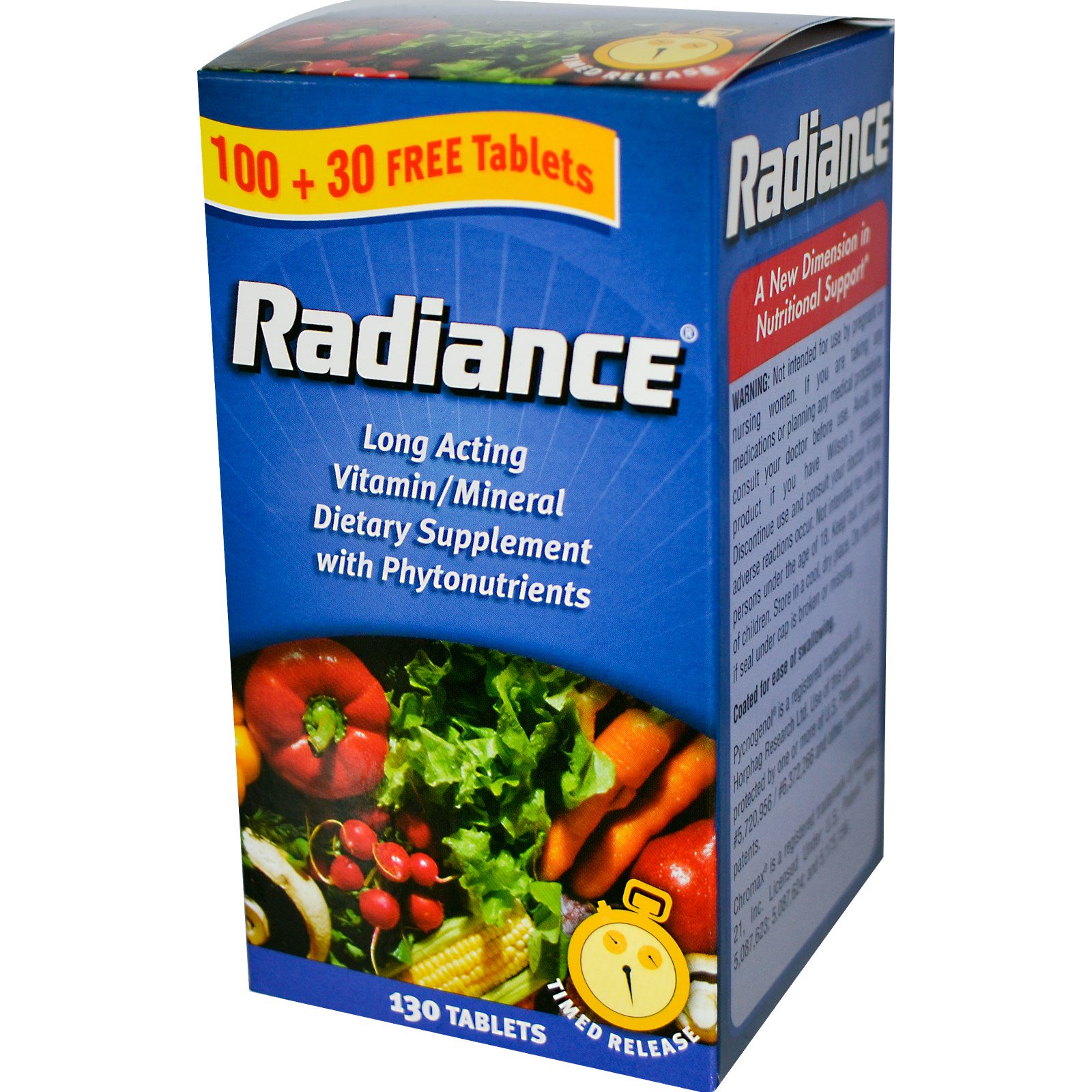 Nature's bounty radiance vit+min tab 130 (074312605703)