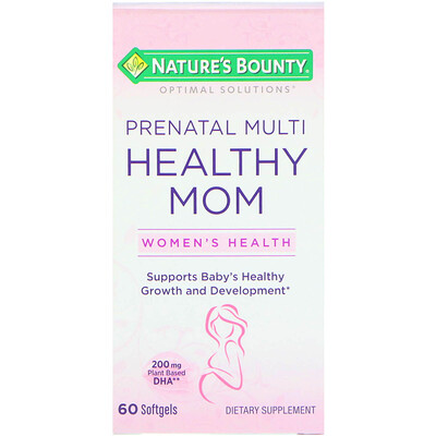 Nature's Bounty Мультивитамины для здоровой мамы Optimal Solutions, 60 желатиновых капсул