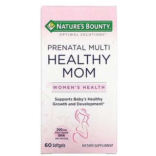 Nature's Bounty, 特好解決方案，健康媽媽產前複合維生素，60粒軟膠囊