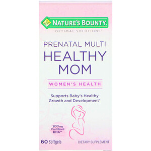 Натурес Баунти, Optimal Solutions, Healthy Mom Prenatal Multi, 60 Softgels отзывы