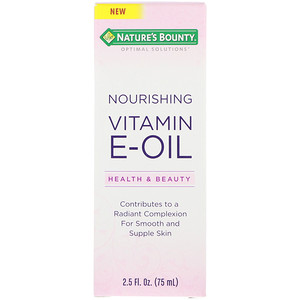 Отзывы о Натурес Баунти, Optimal Solutions, Nourishing Vitamin E Oil, 2.5 fl oz (75 ml)