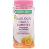 Nature's Bounty, Optimal Solutions, Hair, Skin, & Nails with Biotin and Collagen, Tropical Citrus Flavored, 80 Gummies