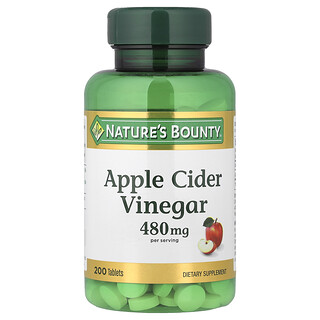 Nature's Bounty, Apple Cider Vinegar, 200 Tablets (240 mg per Tablet)