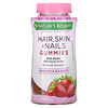 Nature's Bounty, Optimal Solutions, Hair, Skin, & Nails, Strawberry, 140 Gummies