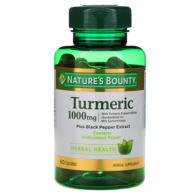 Nature's Bounty Куркума, 1000 мг, 60 капсул