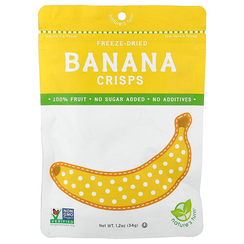 Nature's Turn Freeze-Dried Banana Crisps 1.2 oz (34 g)