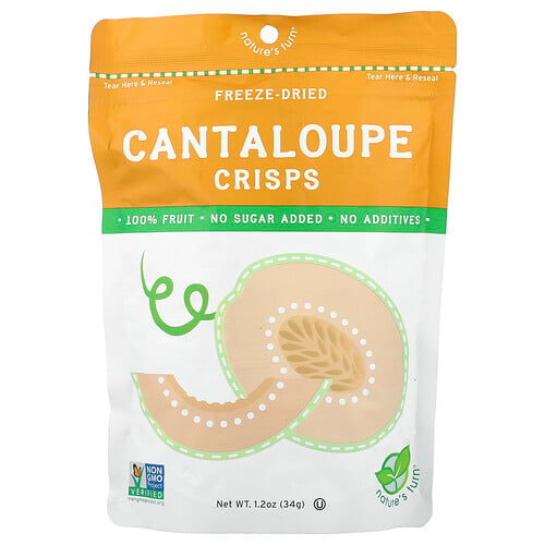 Nature's Turn, Freeze-Dried Cantaloupe Crisps, gefriergetrocknete Cantaloupe-Chips, 34 g (1,2 oz.)