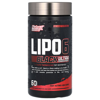 Nutrex Research, LIPO-6 Black, ультраконцентрат, 60 капсул