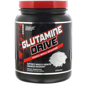 Отзывы о Нутрекс Ресерч Лаб, GLUTAMINE DRIVE, Unflavored, 2.2 lbs (1000 g)