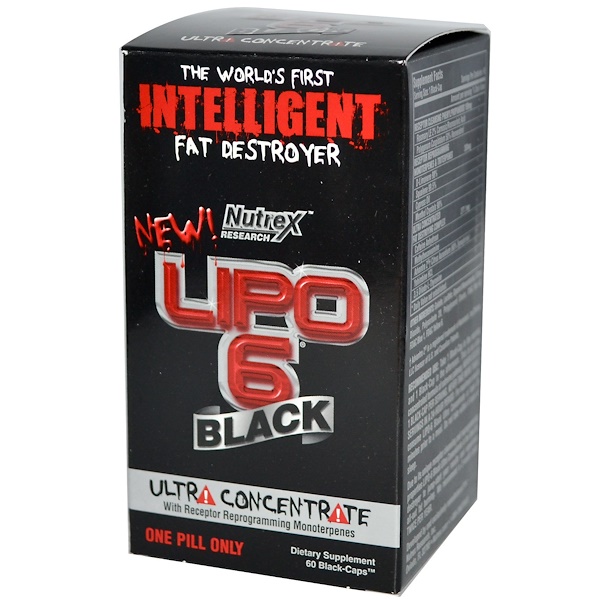 Отзывы Nutrex Research Labs, Lipo 6 Black, Ultra Concentrate, 60.