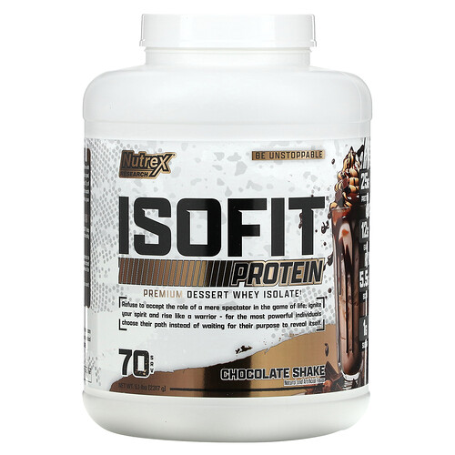 Nutrex Research, IsoFit, Molkenproteinisolat, Schokoladen-Shake, 2.317 g (5,1 lbs.)