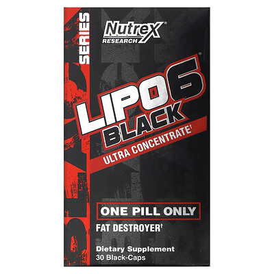 Nutrex Research Lipo-6 Black ультраконцентрат 30 черных капсул
