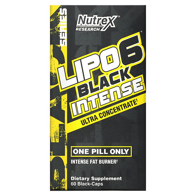 Nutrex Research LIPO-6 Black Intense ультраконцентрат 60 черных капсул