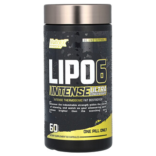 نوتريكس ريسورش‏, LIPO-6 الأسود ذو الفاعلية المكثفة، فائق التركيز، 60 كبسولة سوداء