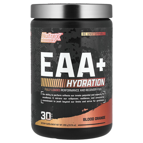 Nutrex Research EAA+ Hydration, Blood Orange, 13.76 oz (390 g)