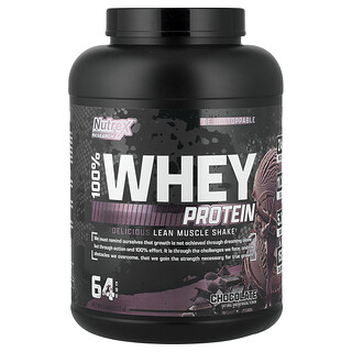 Nutrex Research, 100 % vassleprotein, choklad, 2 272 g