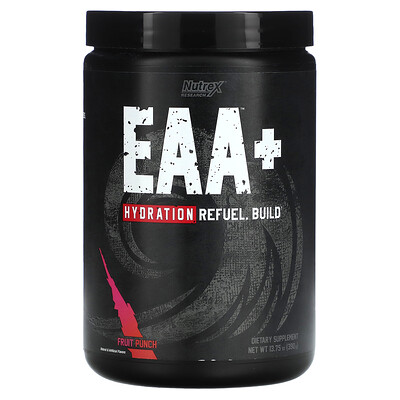 

Nutrex Research, EAA+ Hydration, Fruit Punch , 13.75 oz (390 g)
