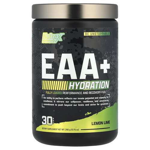 Nutrex Research EAA + Hydration, Lemon Lime, 13.76 oz (390 g)