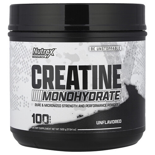 Nutrex Research Creatine Monohydrate, Unflavored, 17.64 oz (500 g)