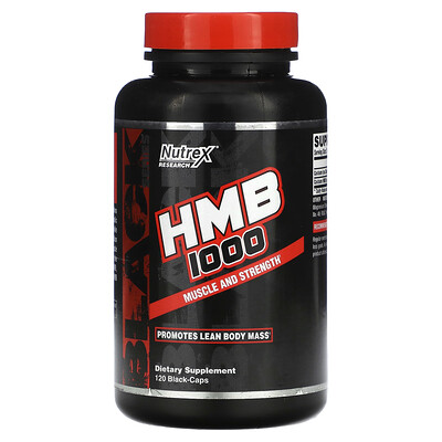 

Nutrex Research Black Series HMB 1000`` 120 черных капсул