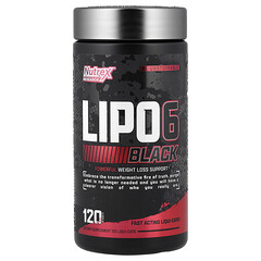 LIPO 6®, чорний, 120 капсул Liqui-Cap