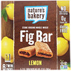 Nature's Bakery, Fig Bar, Lemon, 6 Twin Packs, 2 oz Each