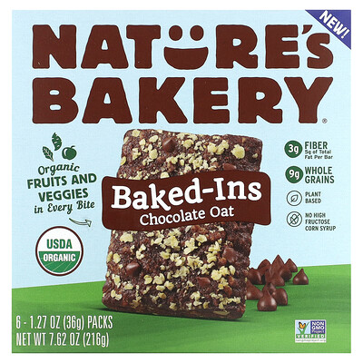 

Nature's Bakery Baked-In Chocolate Oat 6 Packs 1.27 oz (36 g) Each