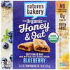 Nature's Bakery, Avena y miel orgánicas, barras con un toque de horno, arándano, 6 paquetes dobles, 1.3 oz cada uno