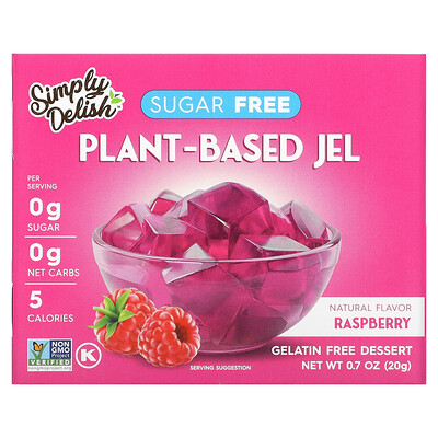 

Natural Simply Delish Plant-Based Jel Raspberry 0.7 oz (20 g)