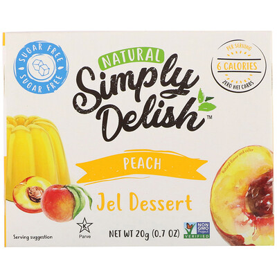 

Natural Simply Delish Natural Jel Dessert, Peach, 0.7 oz (20 g)