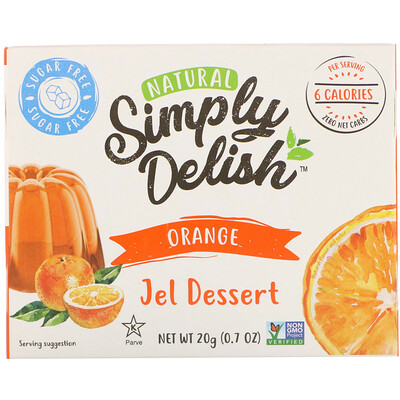 

Natural Simply Delish Natural Jel Dessert, Orange, 0.7 oz (20 g)