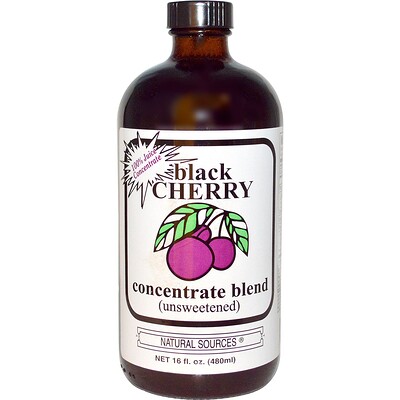 Natural Sources Black Cherry Concentrate Blend, Unsweetened, 16 fl oz (480 ml)