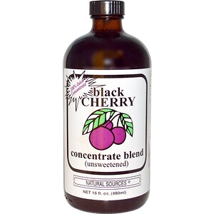 Отзывы о Натурал Соурсес, Black Cherry Concentrate Blend, Unsweetened, 16 fl oz (480 ml)