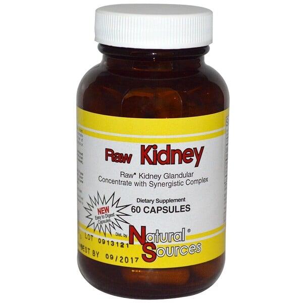 Natural Sources, Raw Kidney, Nierenkraft-Konzentrat, 60 Kapseln