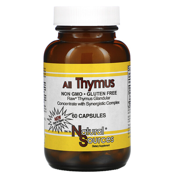 Natural Sources, Tous les thymus, 60 comprimés