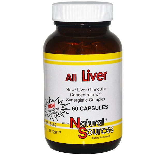 Natural Sources, All Liver, 60 капсул