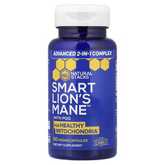 Smart Lion's Mane™ із PQQ, 60 веганських капсул