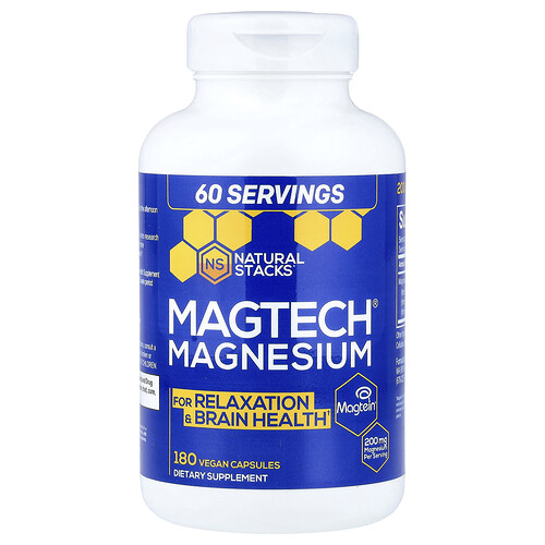 Natural Stacks MagTech Magnesium, 180 Kapseln